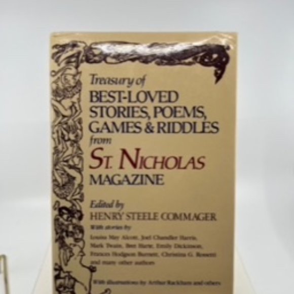 Vintage Treasury Of Best Loved Stories, Poems, Games & riddles From St Nicholas - Picture 1 of 5